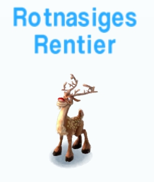 Rotnasiges Rentier